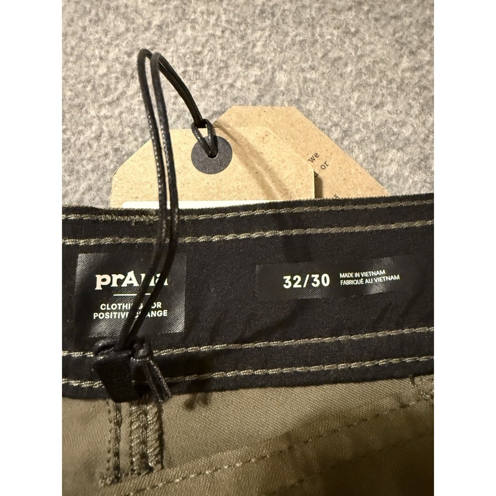 PrAna Stretch Zion II Relaxed Straight Pants Men's 32x30 Slate Green Hiking NWT - Picture 7 of 9